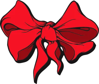 Red Ribbon Hair Stickdatei