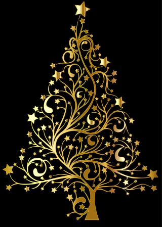 Starry Christmas Tree Stickdatei – Weihnachten