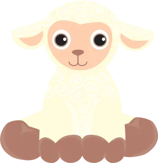 Sheep Lamb Pup Stickdatei