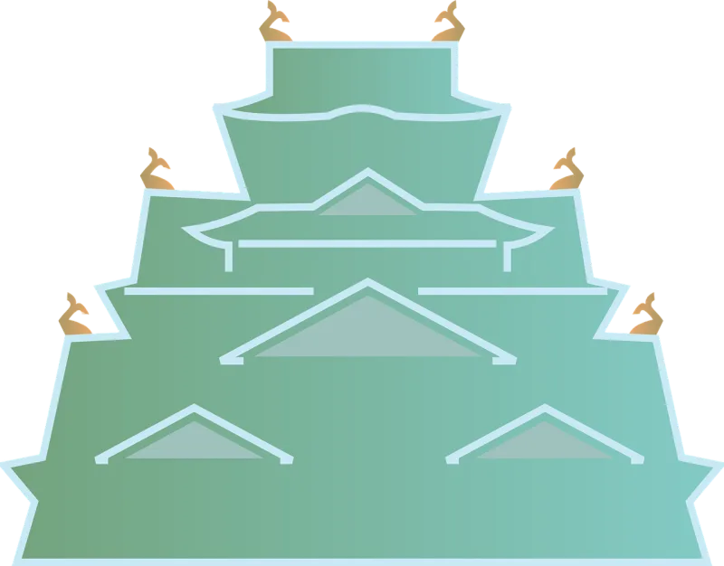Osaka castle Castle Building Stickdatei – Kinder
