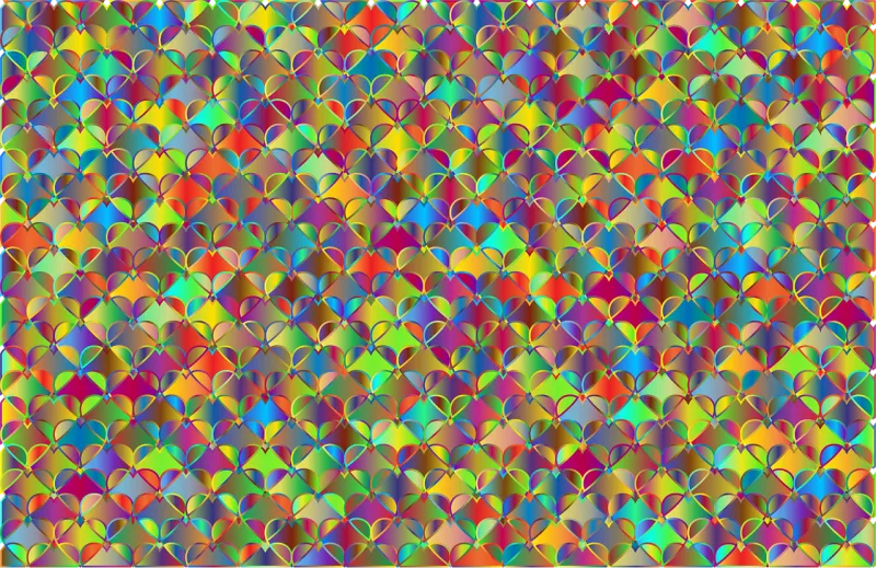 Colorful Prismatic Chromatic Stickdatei – Herzen & Liebe