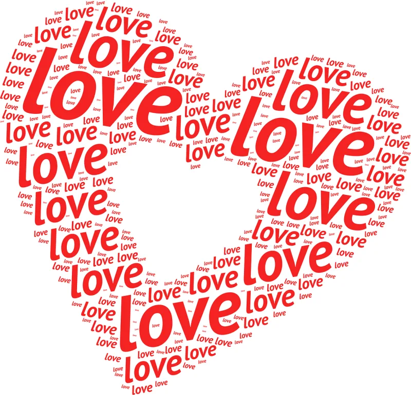 Heart Love Vector Stickdatei – Herzen & Liebe