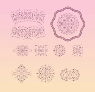 Flourish Ornament Decorative Stickdatei