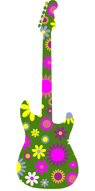 Retro Floral Flowers Stickdatei – Musik