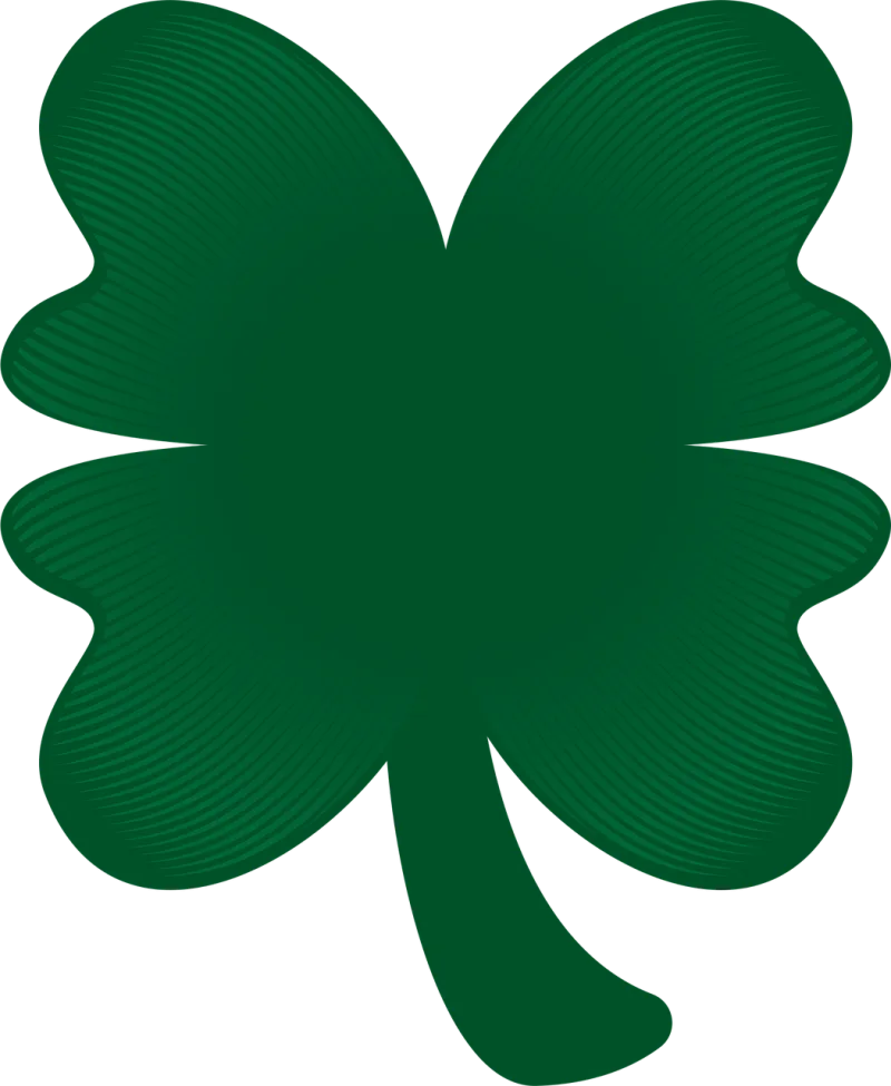 Clover Leaf Four leaf clover Stickdatei – Natur