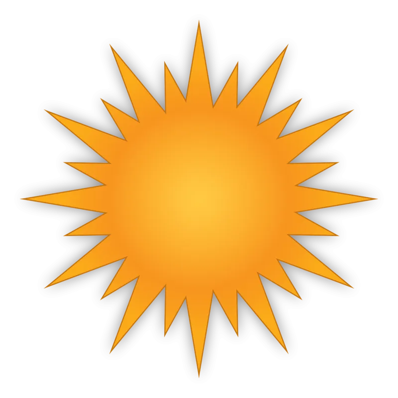 Sun Weather Day Stickdatei – Natur