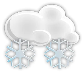 Snow Cloud Snowflakes Stickdatei