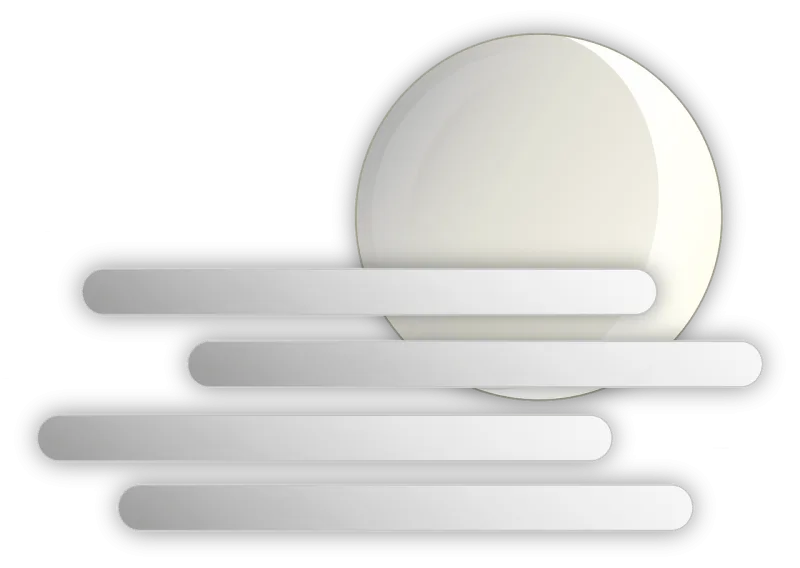 Fog Moon Weather icon Stickdatei – Natur