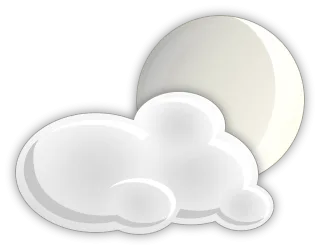 Cloudy Nature Moon Stickdatei