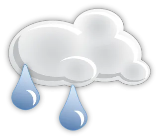 Light rain Rain Weather icon Stickdatei – Natur
