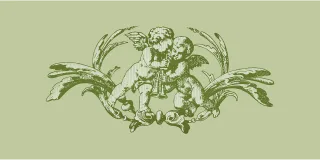 Angel Woodcut Print Stickdatei