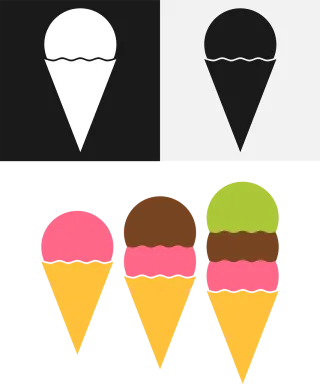 Ice Cream Ice cream Stickdatei