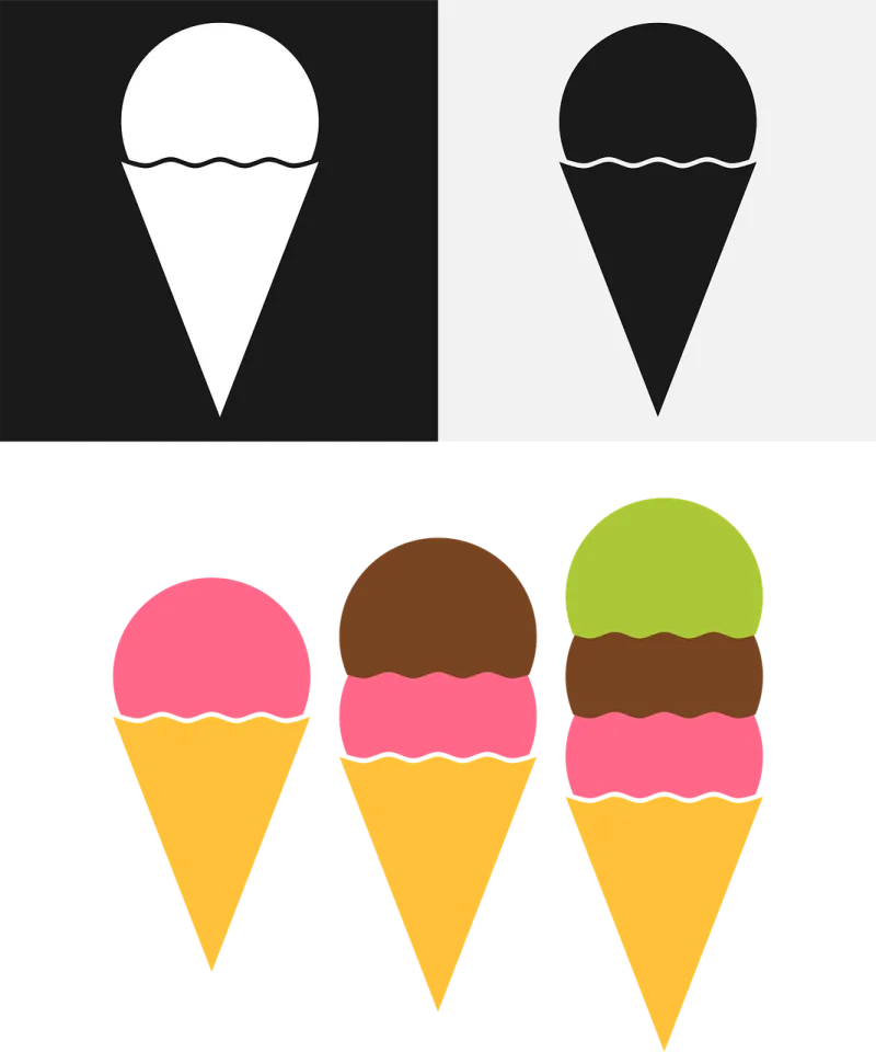Ice Cream Ice cream Stickdatei – Essen & Trinken