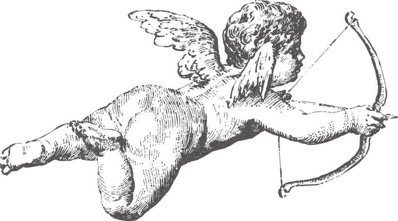 Angel Arrow Valentine Stickdatei – Herzen & Liebe