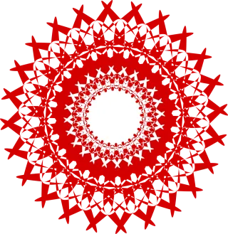 Red Yoga Chakra Stickdatei
