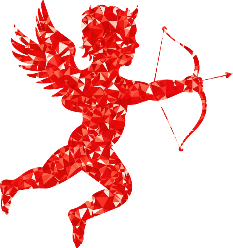 Cupid Angel Arrow Stickdatei – Herzen & Liebe