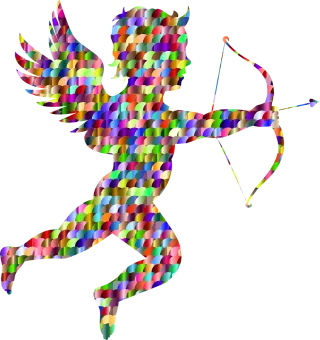 Cupid Angel Nature Stickdatei