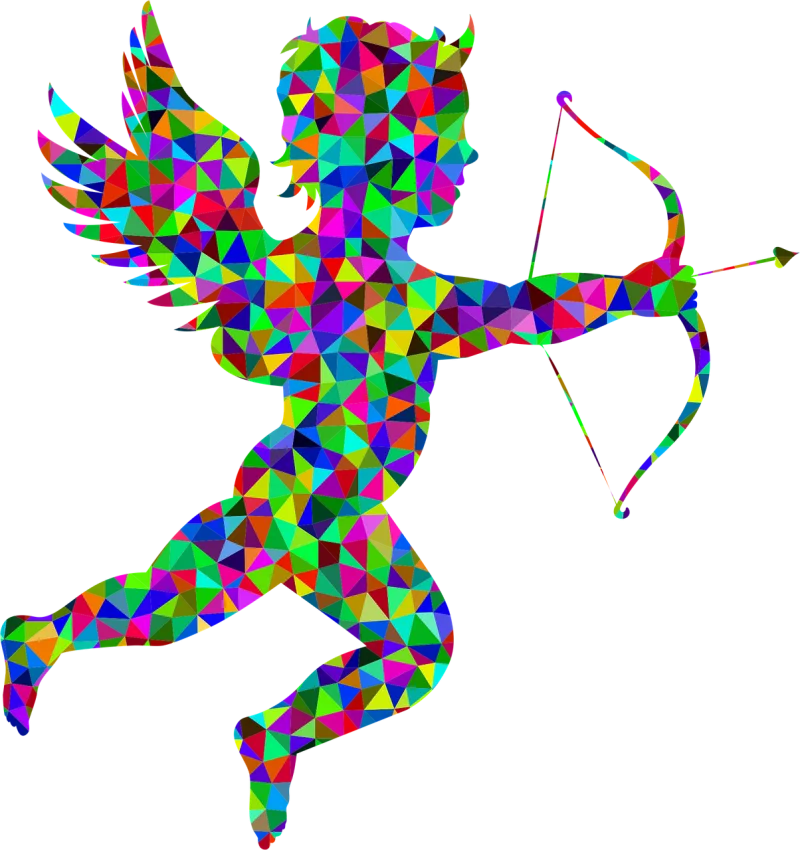 Cupid Angel Arrow Stickdatei – Herzen & Liebe