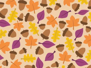 Acorn Nature Autumn Stickdatei