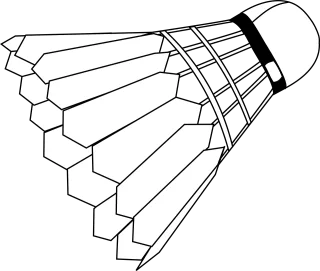 Badminton Shuttlecock Game Stickdatei