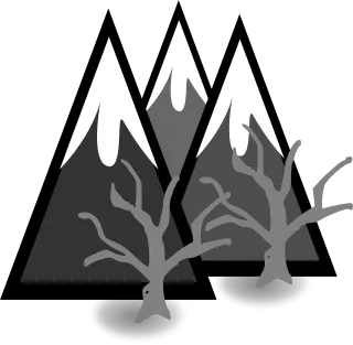 Map mountains Landscape Trees Stickdatei