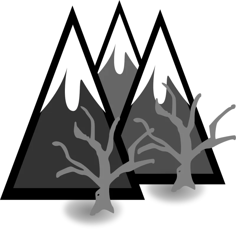 Map mountains Landscape Trees Stickdatei – Natur