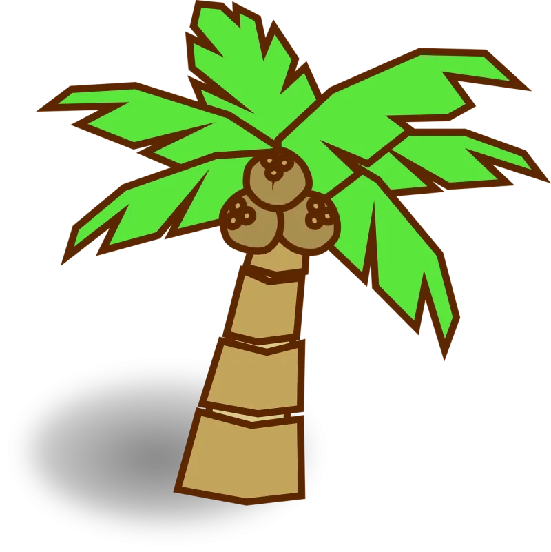 Coconut Jungle Map icon Stickdatei – Natur