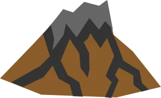 Volcano Mountain Rocks Stickdatei