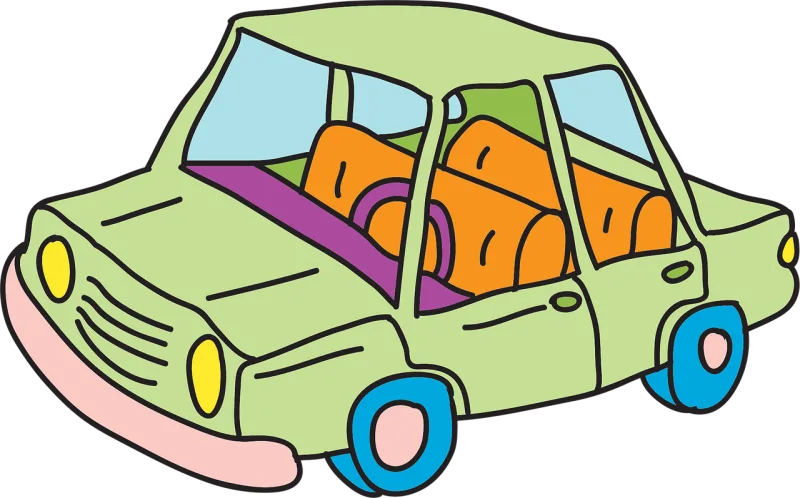 Automobile Car Cartoon Stickdatei – Fahrzeuge