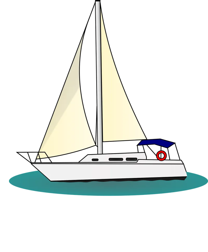 Boat Sailing Sail Stickdatei – Fahrzeuge