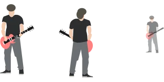 Electric guitar Guitar Guitar player Stickdatei