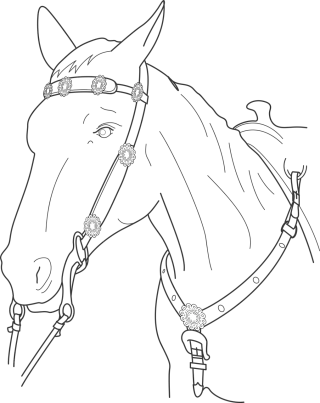 Horse Head Animal Stickdatei