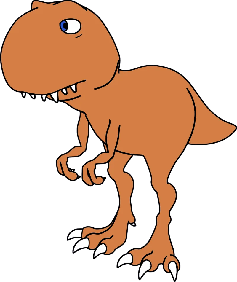 Cartoon Dinosaur Rex Stickdatei – Kinder