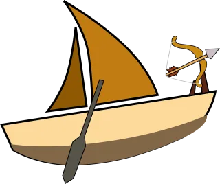 Boat Rowboat Sailing Stickdatei