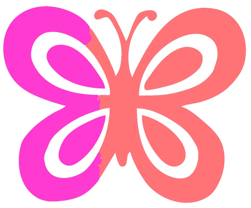 Butterfly Gradient colours Insect Stickdatei – Tiere