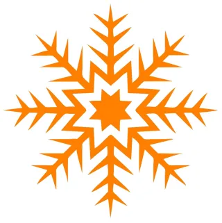 Abstract Orange Star Stickdatei