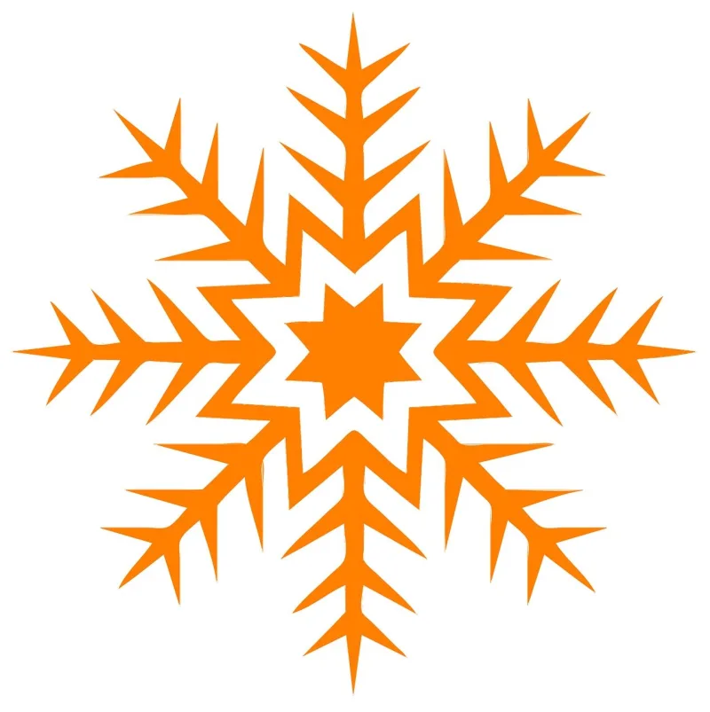 Abstract Orange Star Stickdatei – Weihnachten