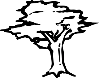 Arbor Drawing Icon Stickdatei – Natur