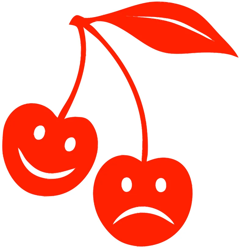 Cartoon cherry Cherry Fruit Stickdatei – Essen & Trinken