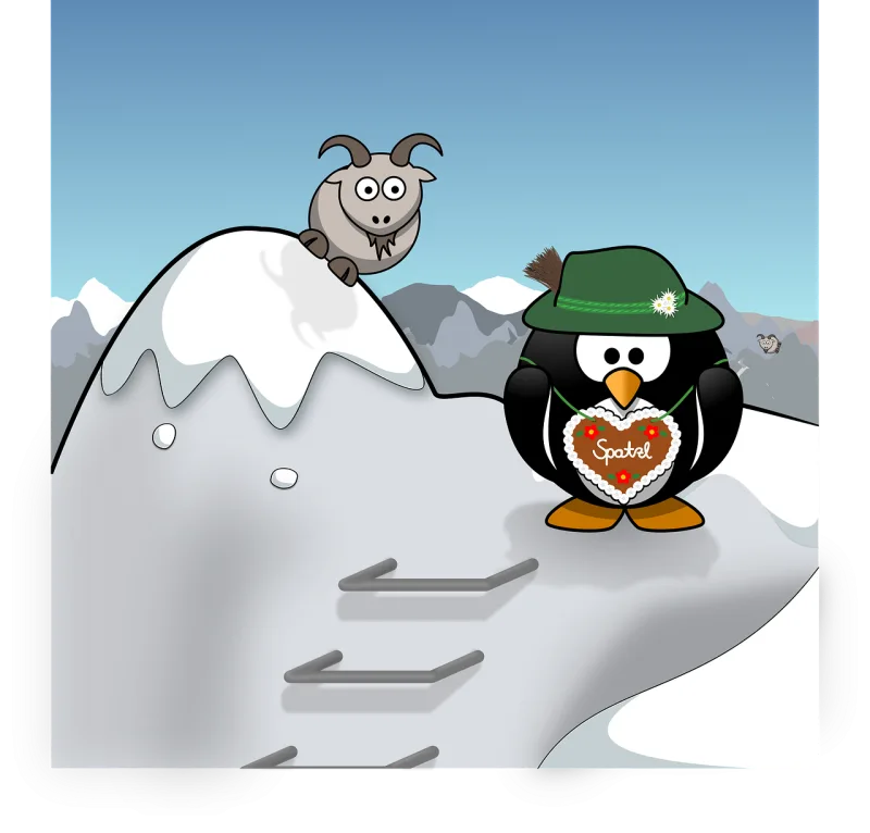 Alps Animal Bird Stickdatei – Weihnachten