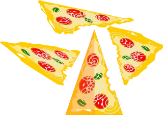 Pizza Food Snack Stickdatei