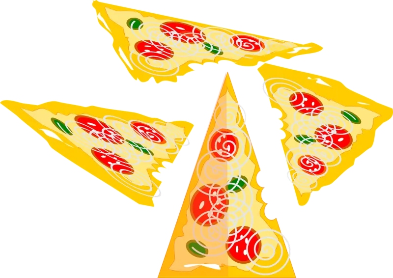 Pizza Food Snack Stickdatei – Essen & Trinken