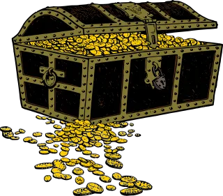 Chest Coins Gold Stickdatei