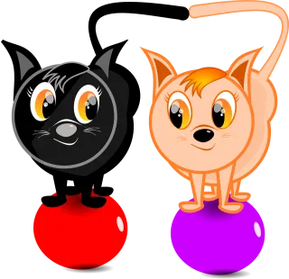 Ball Pet Cartoon Stickdatei