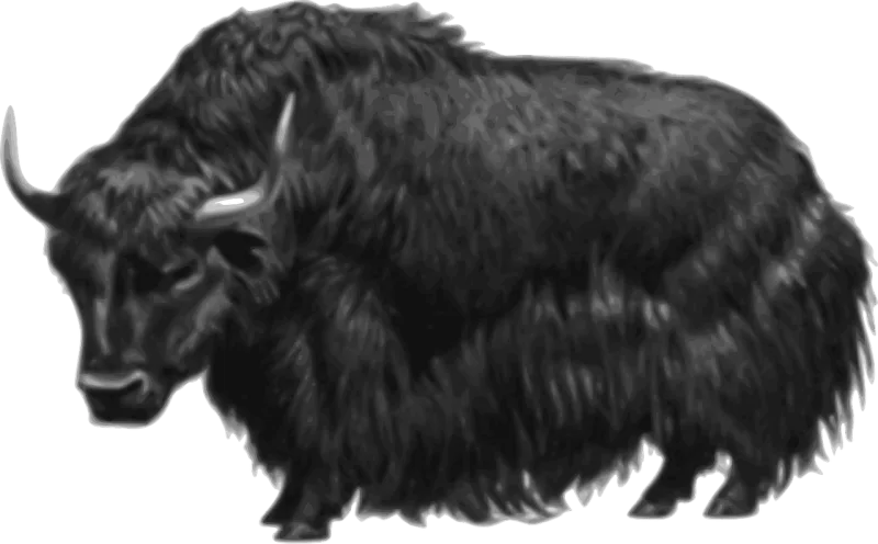 Animal Hairy Horned Stickdatei – Natur
