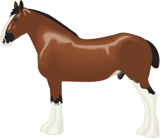 Animal Clydesdale Nature Stickdatei – Tiere