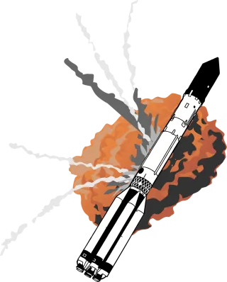 Explosion Nasa Rocket Stickdatei