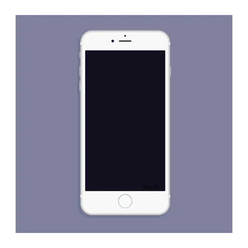 Apple Phone White Stickdatei – Essen & Trinken