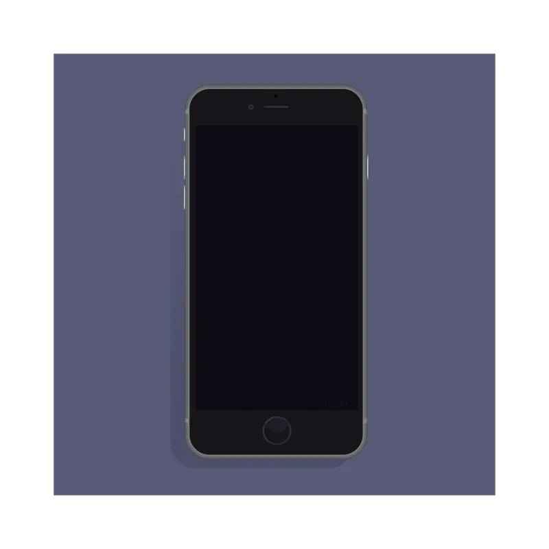 Apple Black Phone Stickdatei – Essen & Trinken