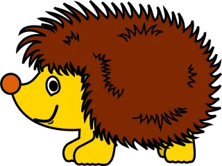 Hedgehog Animal Cartoon Stickdatei